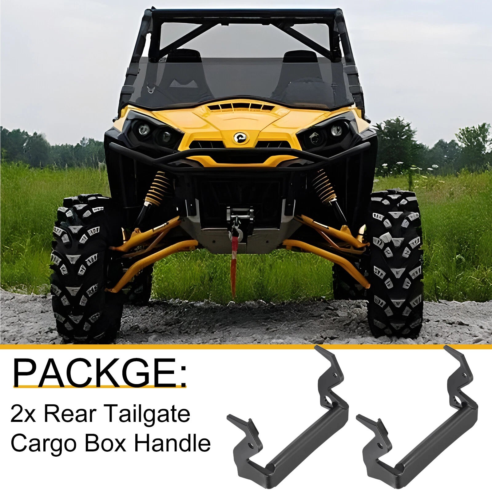 Rear tailgate cargo box handle for Can-Am Commander 800 1000 (2011-2023)