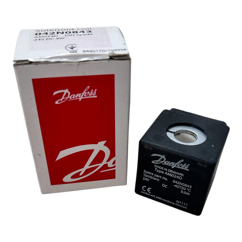 Solenoid Coil 24V 9W with Cable Socket Plug for Danfoss 042N0843