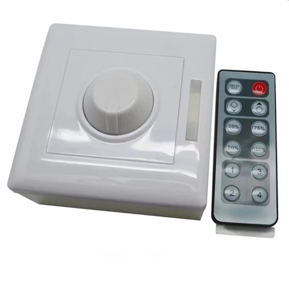 Knob Dimmer for LED Strips (12V 24V) - 12 Position PWM Control