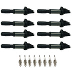Set of 8 Ignition Coils & Spark Plugs for BMW 550i 650i X5 (2006–2010)
