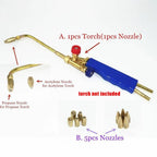 5X Nozzle Set for Gas Brazing Torch (Oxygen, Propane, Acetylene)