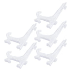 Set of 5 Transparent Folding Tray Bracket Racks for Crafts