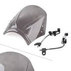 Universal Motorcycle Windshield Deflector - Grey
