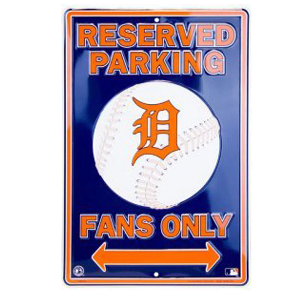 Reserved Parking Sign for Detroit Tigers Fan Cave (12" x 18")