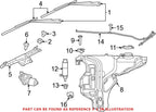 Windshield Wiper Arm Nut for Dodge Grand Cherokee Jeep (OEM)