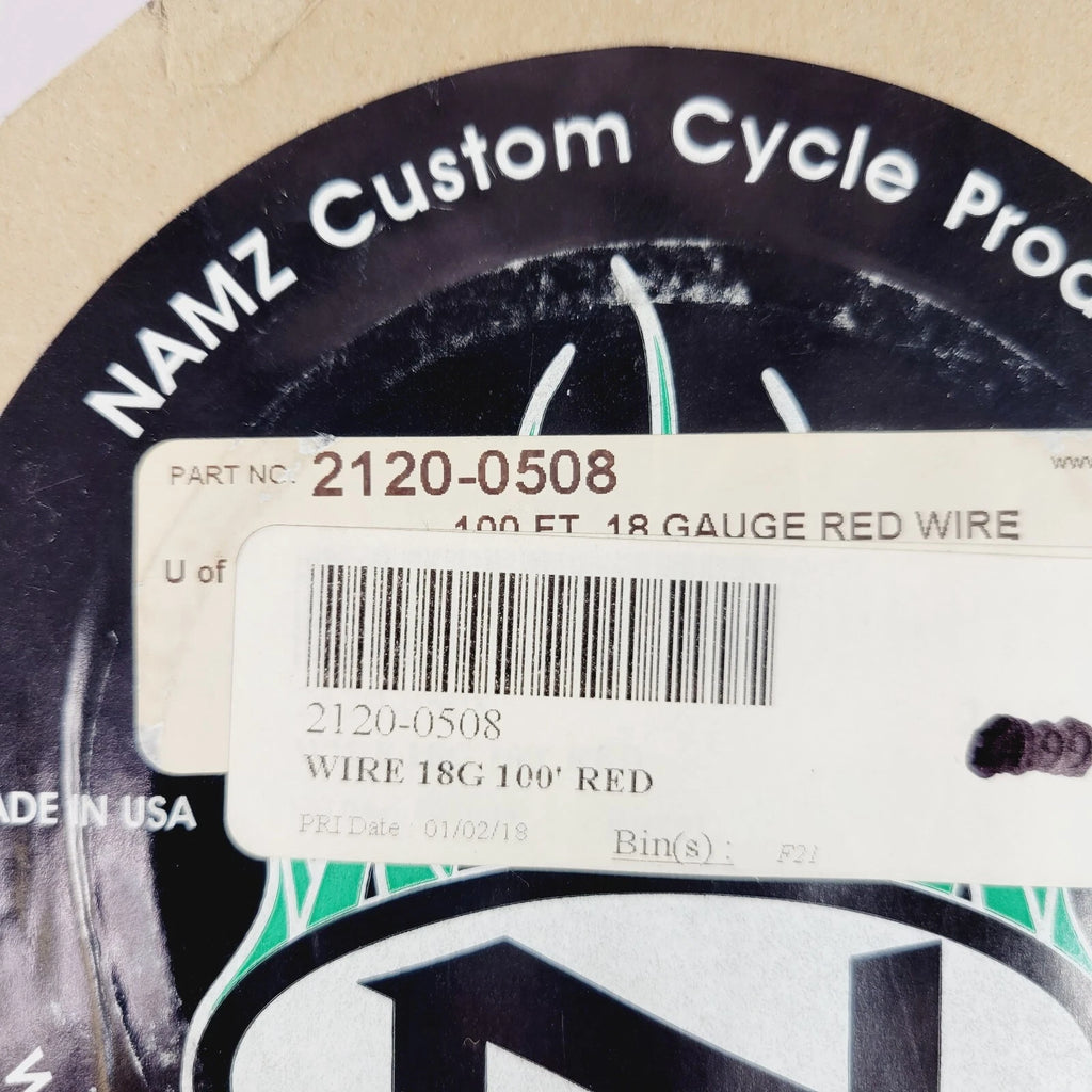 Namz NWR-2-100 Wire for Harley (OEM Color Red, 2120-0508, 850-08940)