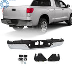 Chrome Rear Step Bumper for Toyota Tundra (2007–2013) with Sensor Holes
