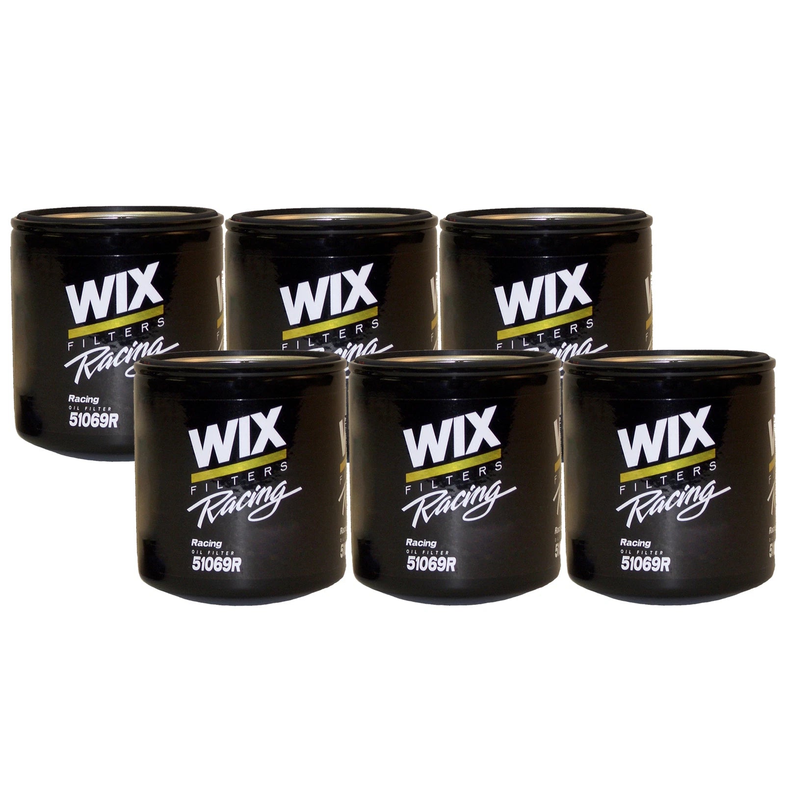Set of 6 Wix Racing Engine Oil Filters for Buick Caddy Chevy GM (StdAs)