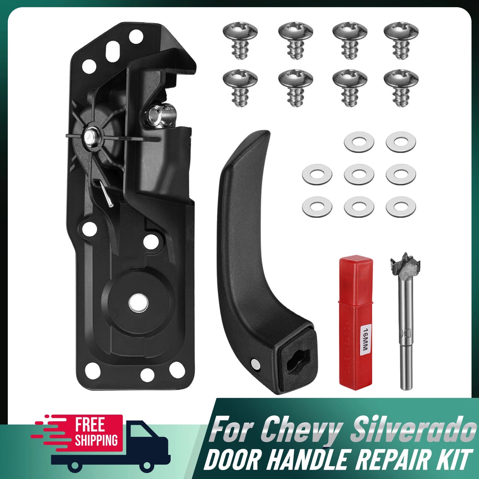 Door Handle Repair Kit LH Interior for 2007–2013 Chevy Silverado 1500 2500 HD