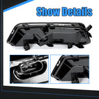 Clear Lens Pair LED DRL Fog Lights + Wiring + Switch Kit for Chevy Impala (2014–2020)