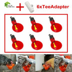 6x Water Drinking Cups for Chicken Poultry Hen Bucket Waterer