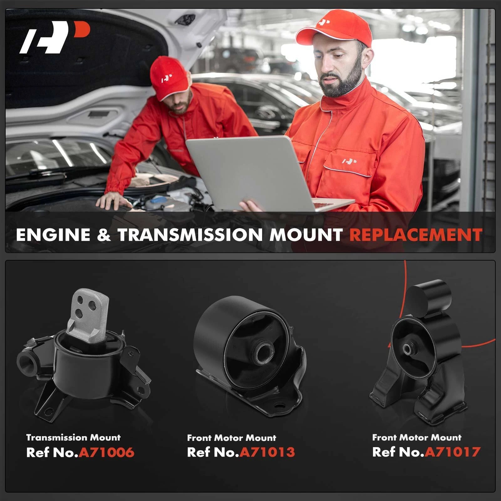 3X Engine Motor & Transmission Mount for Kia Forte (2010-2013)