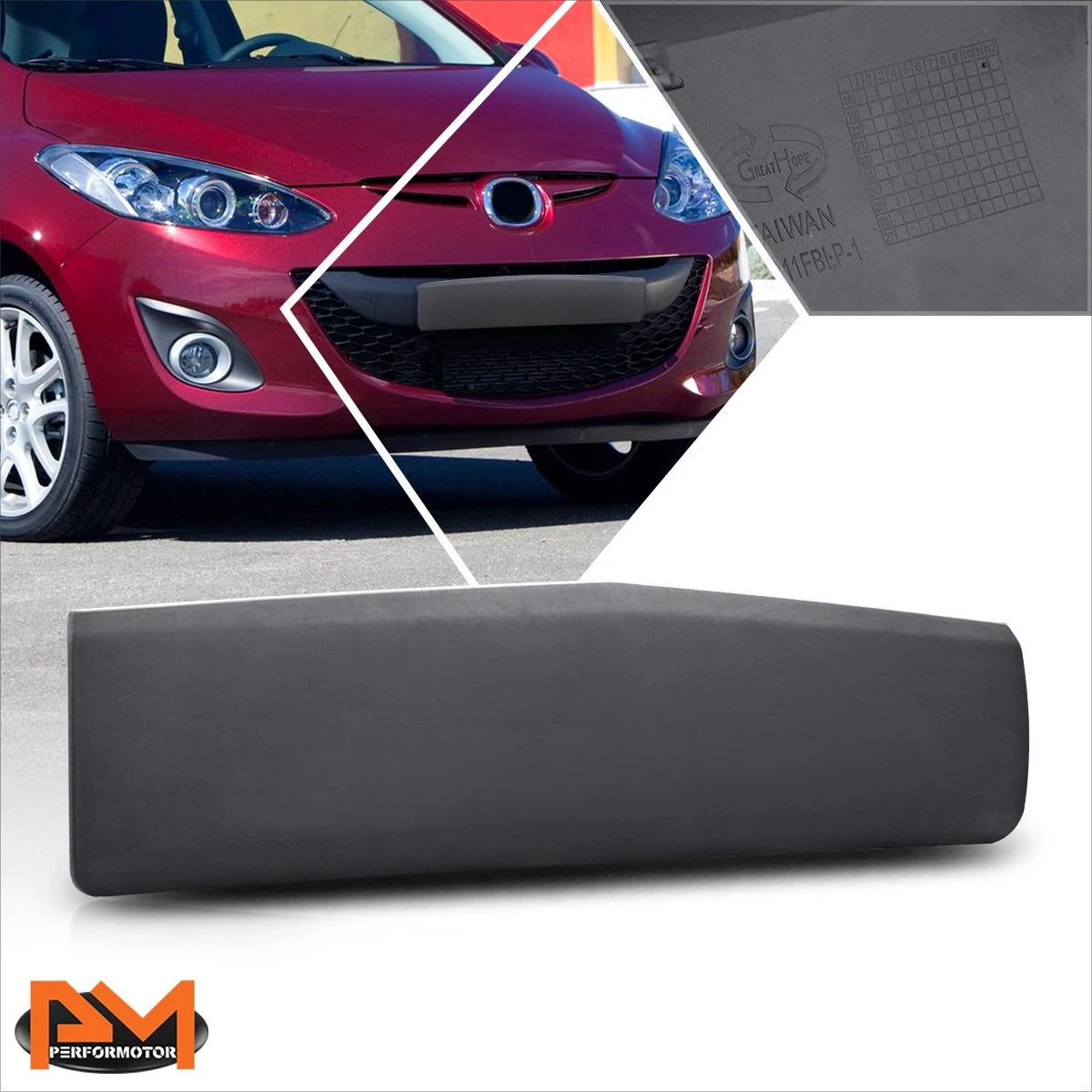 Front Bumper License Plate Tag Mounting Bracket for Mazda 2 (2011–2014)