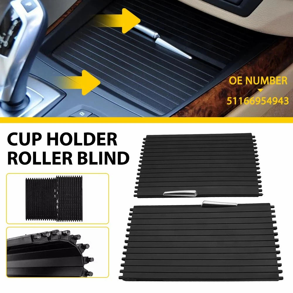 Cup Holder Roller Blind Cover Kit for BMW X5 X6 (2007â2013)