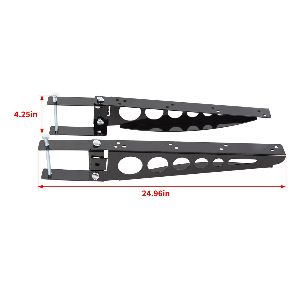 Pair of 4" Square Rear Bumper Mounting Support Arms Bracket for RV