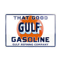 Aluminum 12 x 18 Sign for Gulf Gasoline