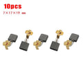 Set of 10 Carbon Brushes for Electric Motors (Fits Electric Drill)