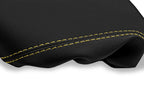 Console Lid Pull Over Cover Leather for Ford F150 Lariat (1997–2003) Yellow Stitch