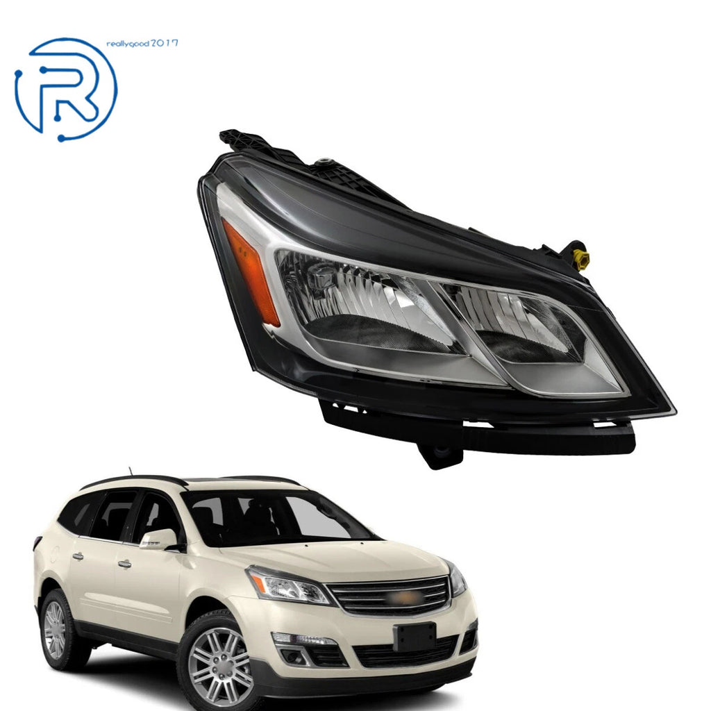 Right Side Headlight Assembly for Chevy Traverse (2013–2017) Chrome Halogen