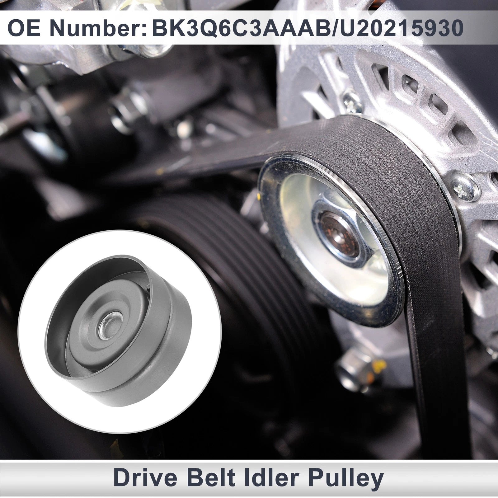 Drive Belt Idler Pulley for Ford Ranger (2011–2020) No.BK3Q6C3AAAB