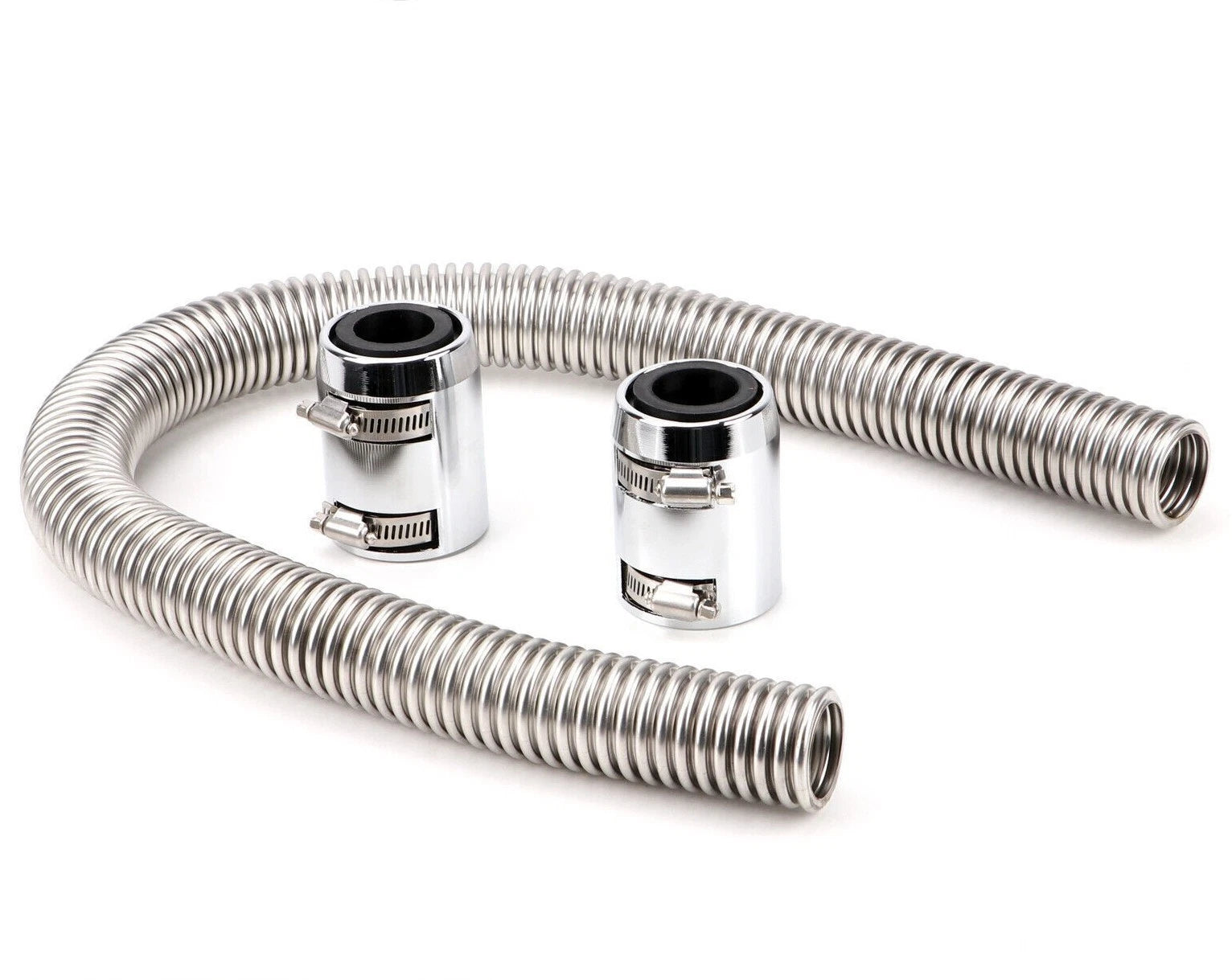 36'' Stainless Steel Radiator Flexible Coolant Water Hose Kit with Caps