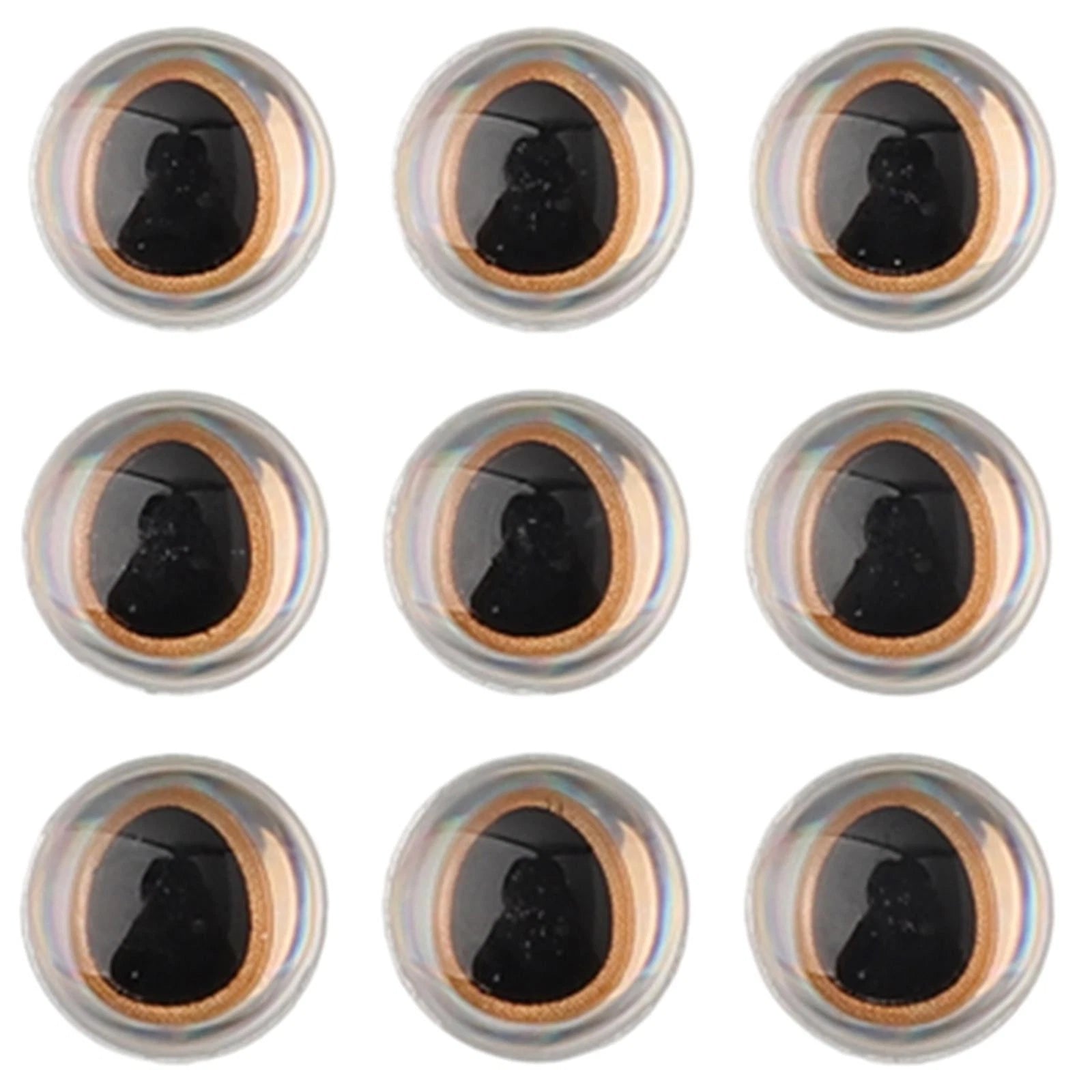 Set of 100 3D Holographic Fishing Lure Eyes 6/8/10/12mm
