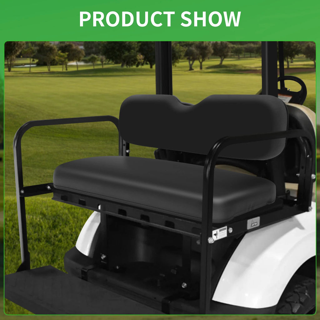 Rear Seat Cushion Set for EZGO TxT, ST, ST Sport, Valor (Black)