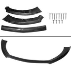 3X Carbon Fiber Look Front Bumper Lip Spoiler for Ford Mustang (2015–2017)