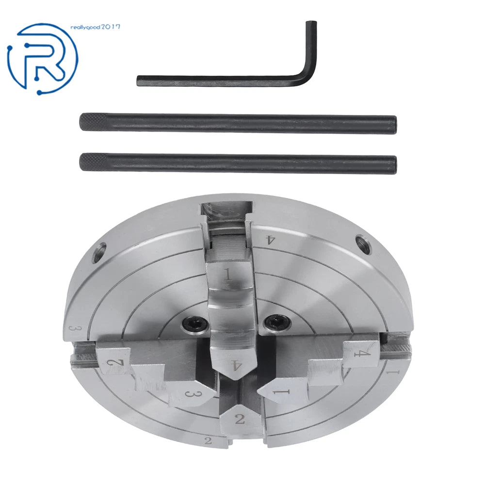6-Inch 4-Jaw Self-Centering Lathe Chuck for Lathe (1" × 8TPI Thread)