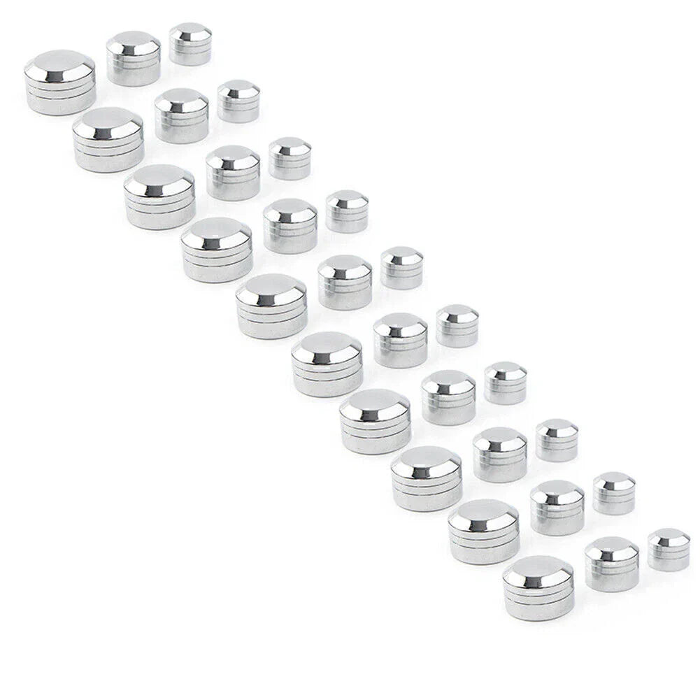 10 x CNC Inner 9/11/13mm Schrauben Bolt Topper Caps Covers for Harley Chrome