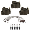 Set of 3 Ignition Coils & 6 Spark Plugs for Chevy Impala Monte Carlo (2000–2005)