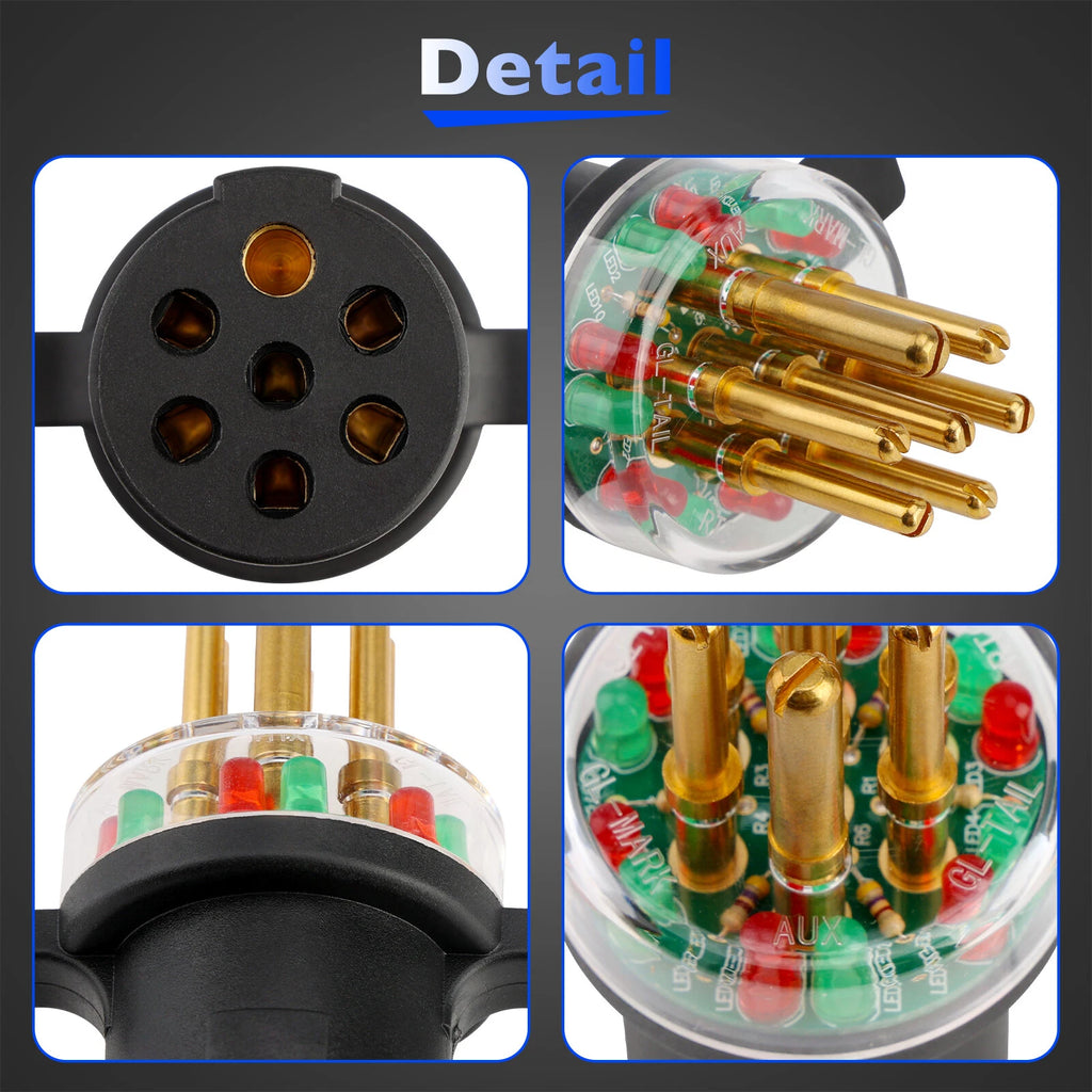 7-Way Round Pin Circuit Tester for IPA 7865L Connector