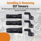 Set of 6 EGT Sensor Sockets for Automotive Applications