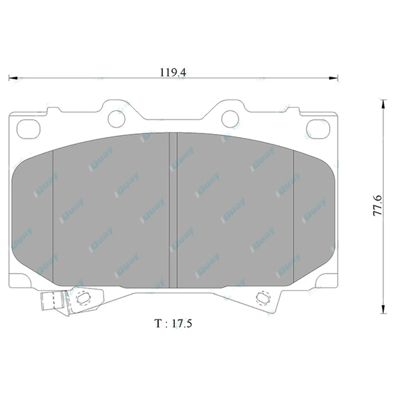 Front Drilled Slotted Disc Rotors HD Pads for Landcruiser 76 78 79 Series
