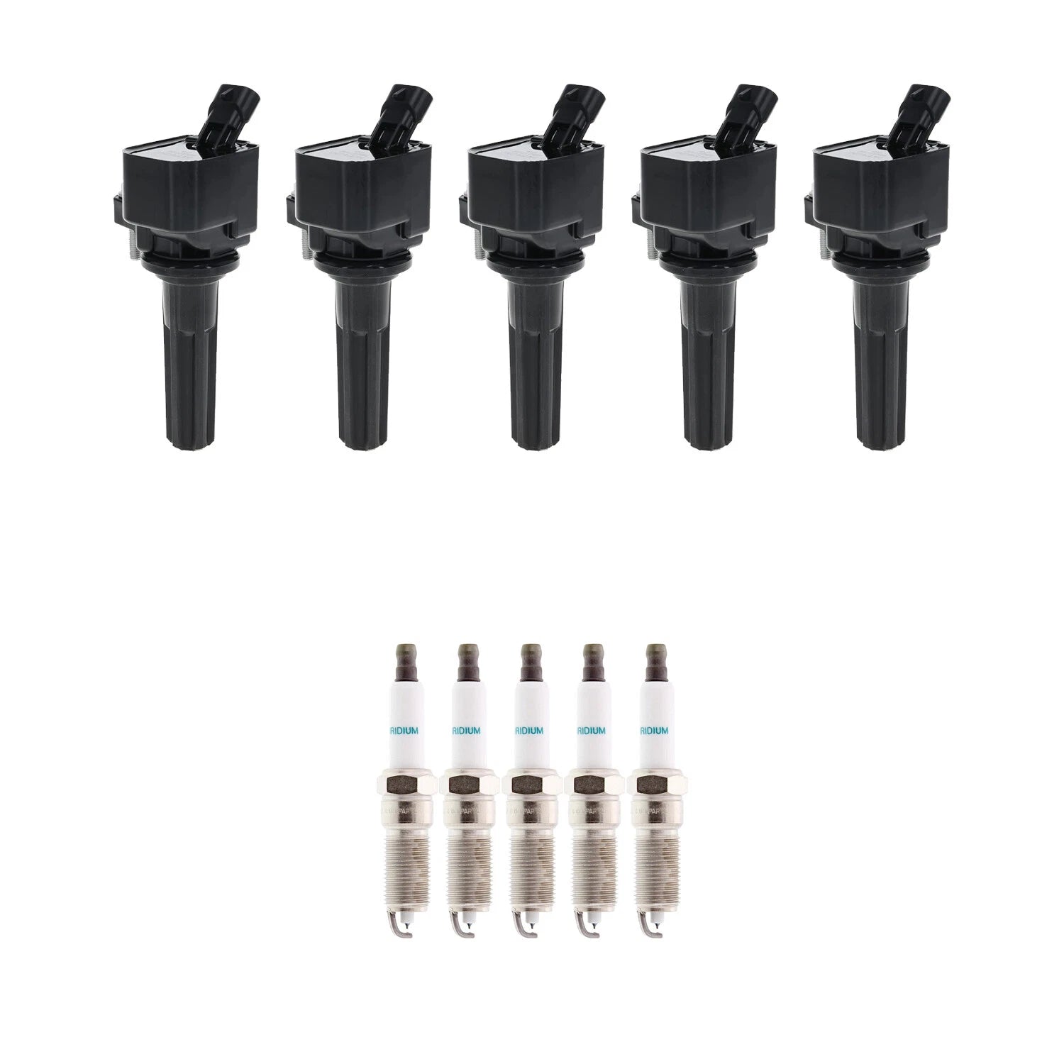 Set of 5 Ignition Coils & Denso Iridium Spark Plugs for Colorado (2004–2012)