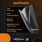 Side Mirror Cover Caps Pair for BMW 5 Series E60 E61 F10 F11 (2007–2017) 51167187431