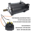 Starter for Yamaha FX140 FX1000 (2002–2004) PWC with Relay
