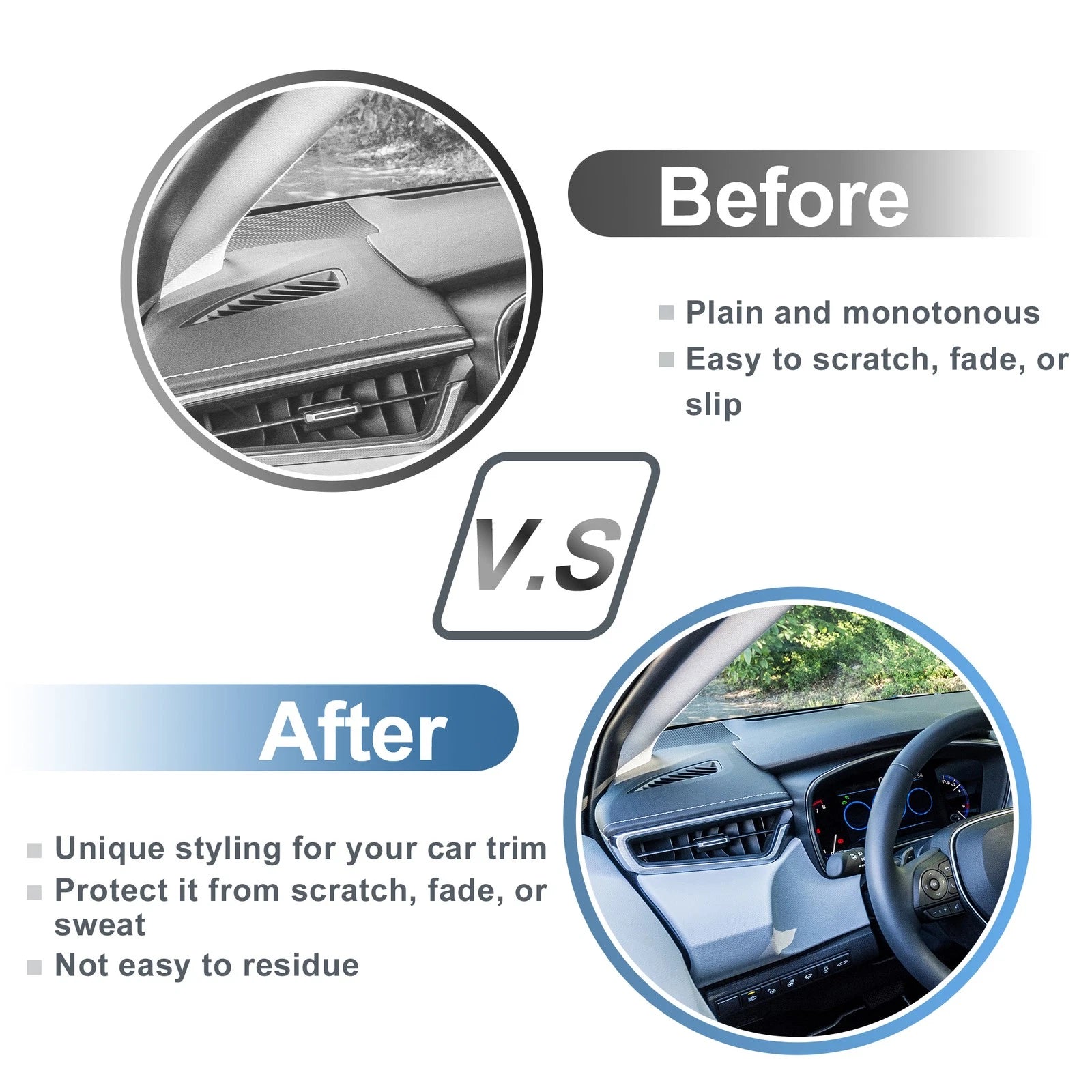Air Condition Outlet Vent Trim Cover Frame for Toyota Corolla (1 Pair)