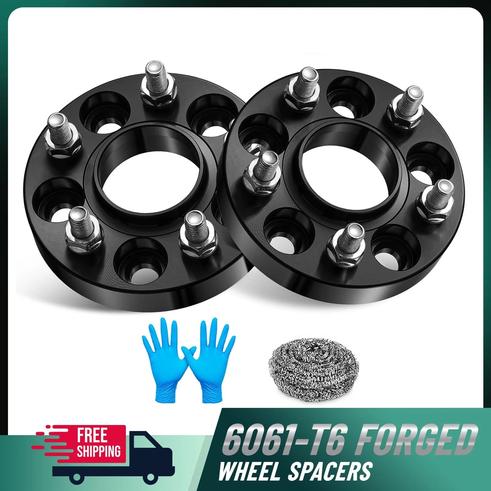 Hubcentric 1" Wheel Spacers for Ford Bronco Jaguar (2010–2024)