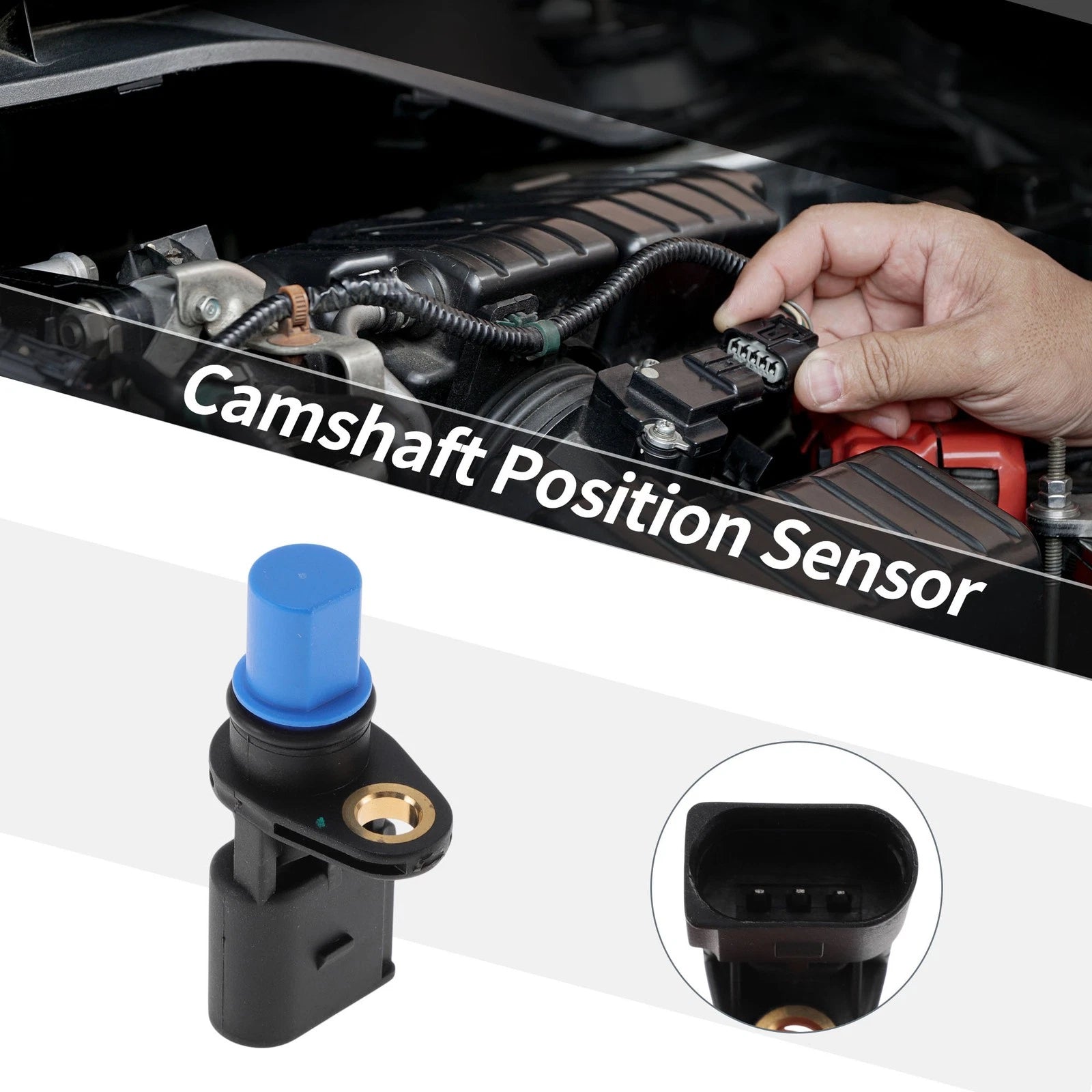 Camshaft Position Sensor for Volkswagen Jetta (2005–2014) No.07K907601