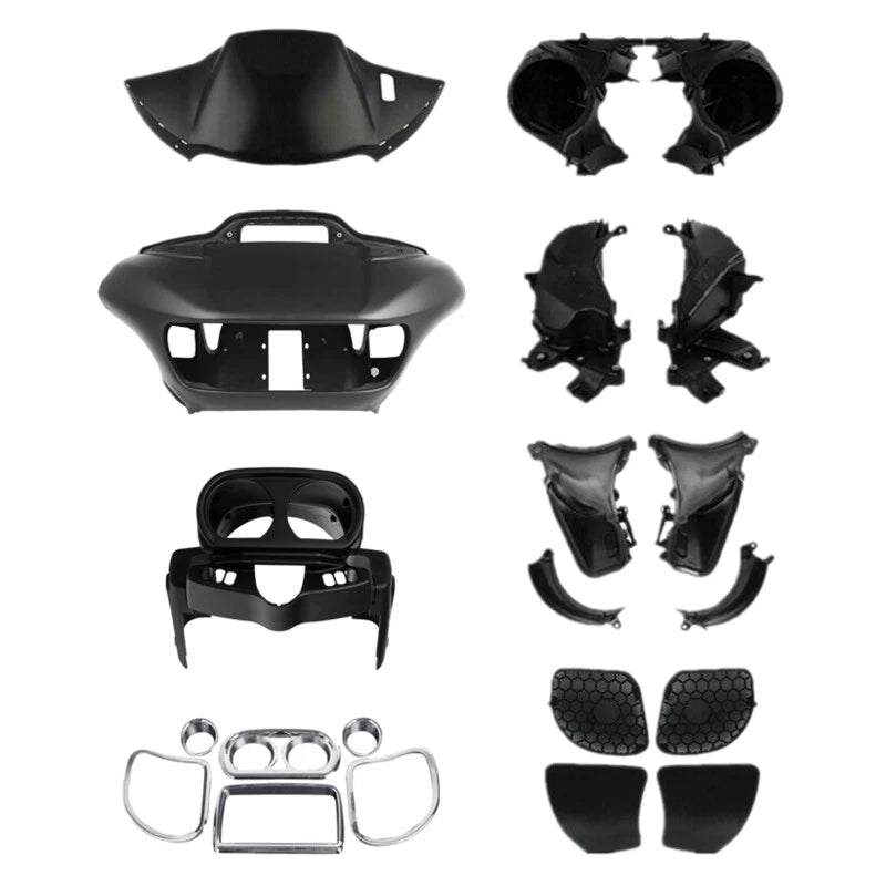 Matte Fairings Glove Box Air Duct Speaker Trim for Harley Road Glide (2015–2024)