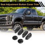 Set of 2 Carbon Fiber Seat Adjustment Knob Covers for Ford F-150 (2015–2024)