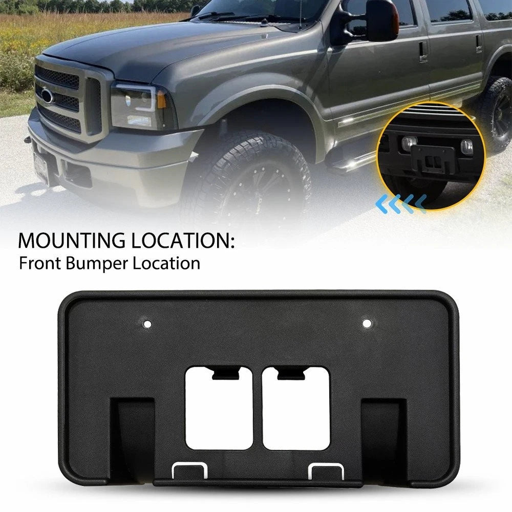 Front License Plate Bracket Holder for Ford F250 F350 Super Duty (2005–2007)