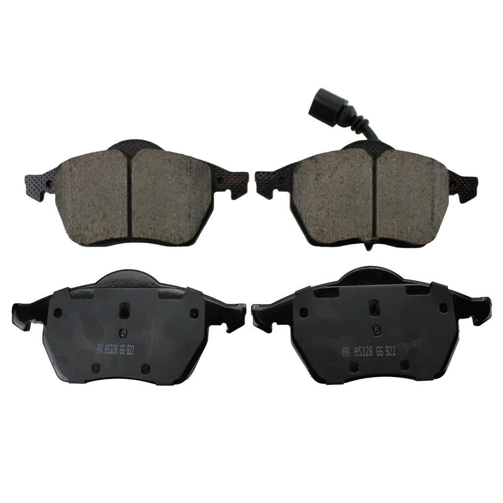 Set of 4 Akebono EURO Front Ceramic Disc Brake Pads for Audi TT Quattro (2000–2014)