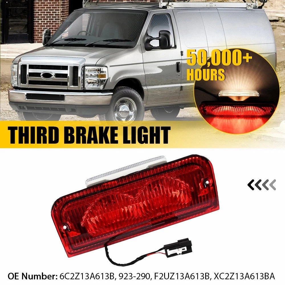 Rear Roof Mount Third Brake Light for Ford E-150 E-250 E-350 E-450 (1992–2014)