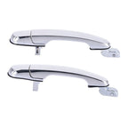 2 x Rear Left + Right Outer Door Handle Chrome for Hyundai Tucson (2004–2010)