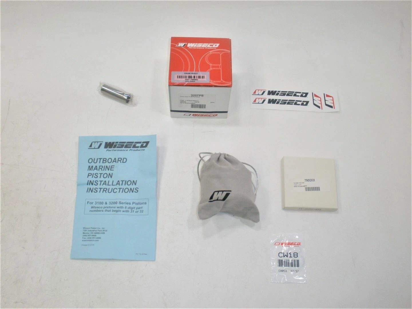Wiseco Piston Kit 3207PS for Yamaha F75-F90 (4-Stroke, IL4)
