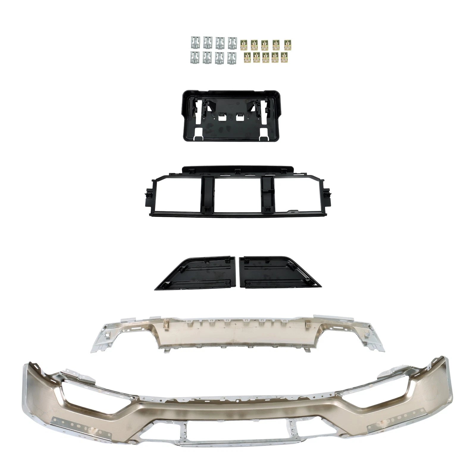 Set of 6 Chrome Front Bumpers for Ford F150 (2021–2023)