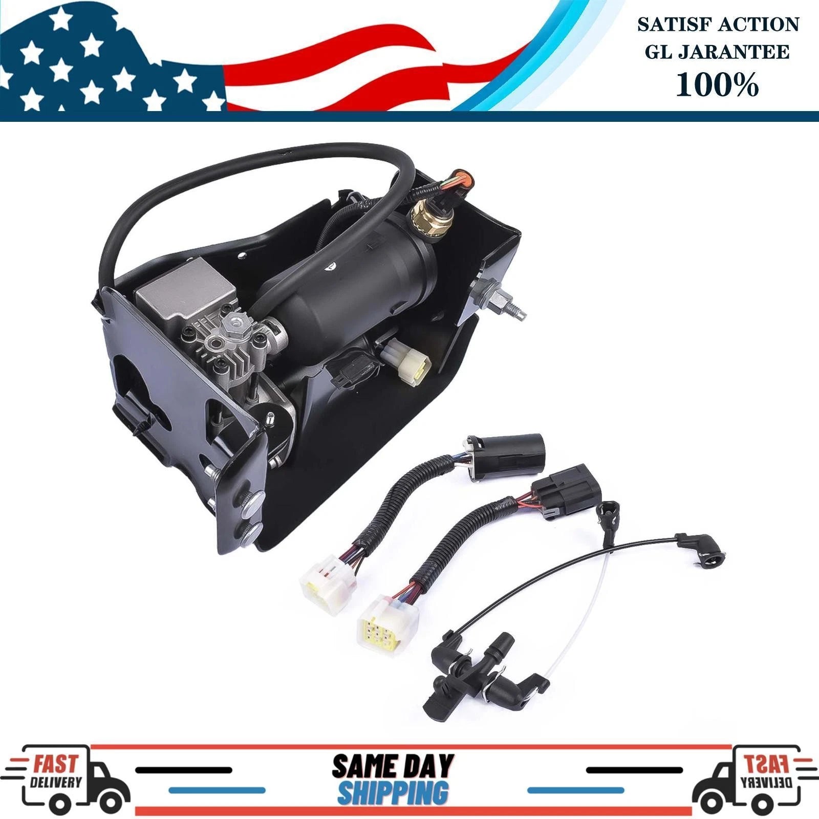 Air Suspension Compressor Pump for Chevy Avalanche Suburban 1500 (2001–2013)