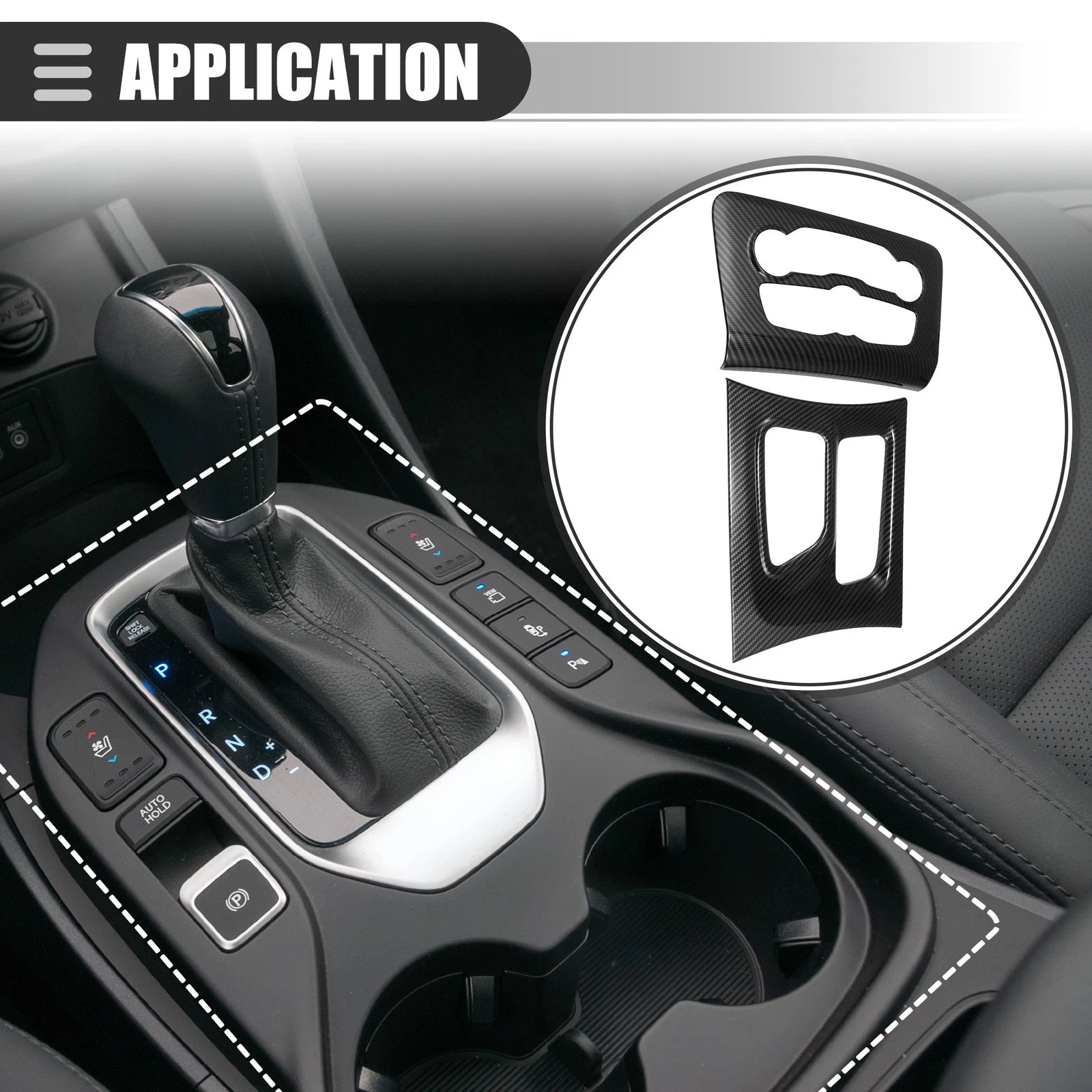 Carbon Fiber A/C Panel Trim for Dodge Charger (2015–2022) 723115078152
